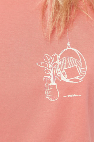 Pyjamashirt Beka- Koraalrood