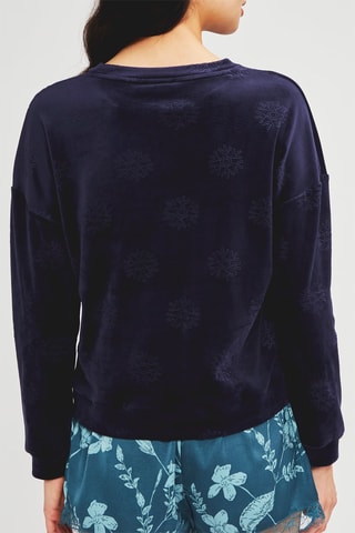 Pyjamasweater Sheann - Marineblauw