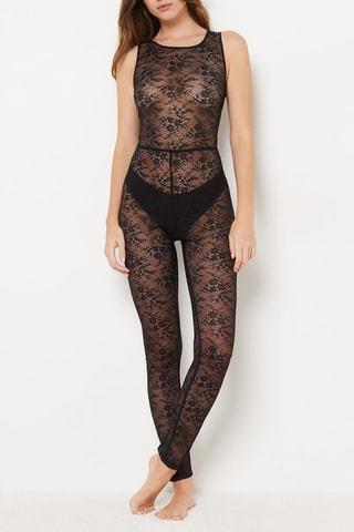 Kanten jumpsuit Metamorphose- Zwart