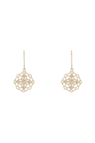 Pendientes Dentelles - Oro amarillo y diamantes