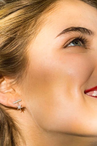 Pendientes Stuga - Oro amarillo y diamantes