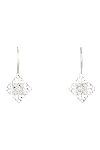 Pendientes Albay - Oro blanco y diamantes