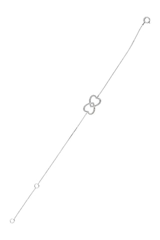 Pulsera Akam - Oro blanco y diamantes