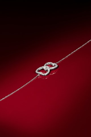 Pulsera Akam - Oro blanco y diamantes