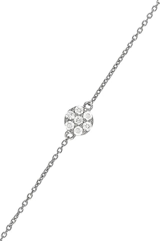 Pulsera A la Folie, pour la Vie - Oro blanco y diamantes