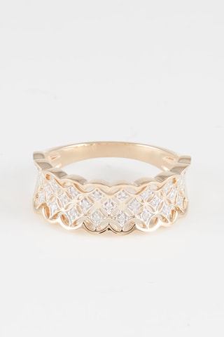 Anillo Arlinda - 
Oro amarillo y diamantes