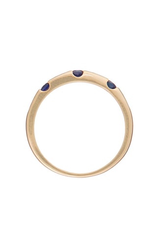 Anillo Santel - Oro amarillo, diamantes y zafiros