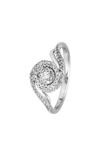 Anillo Je dis Oui! - Oro blanco y diamantes