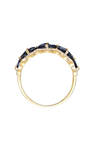 Anillo Setar - Oro amarillo, zafiros y diamantes