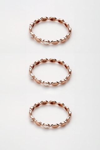 Anillo Trinity - Oro rosa y diamantes