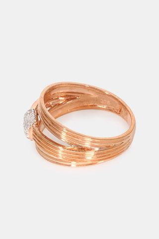 Anillo Gia - Oro rosa y diamantes