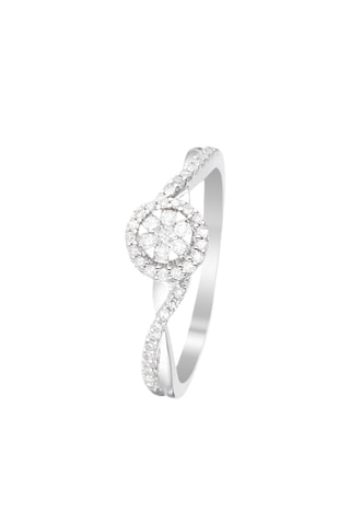 Anillo Mon Idéal - Oro blanco y diamantes