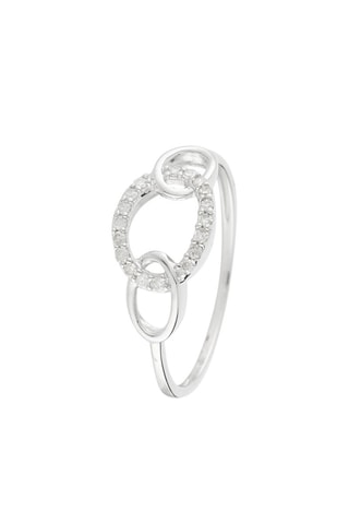 Anillo Ilya - Oro blanco y diamantes