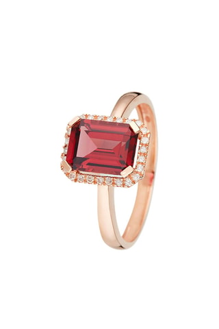 Anillo - Oro rosa y diamantes