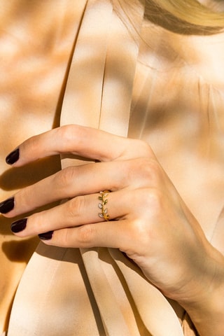 Anillo Yilana - Oro amarillo y diamantes