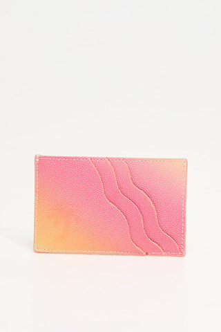 Porte-cartes en cuir - Rose