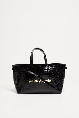 Mala shopper em couro - Preto