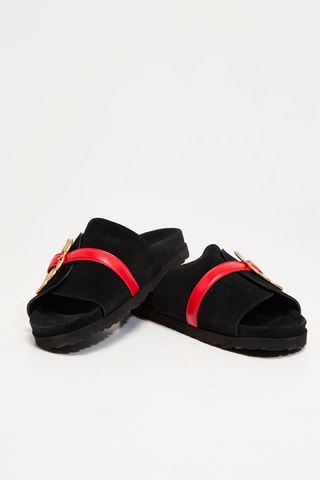 Mules en cuir - Noir