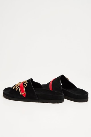 Mules en cuir - Noir