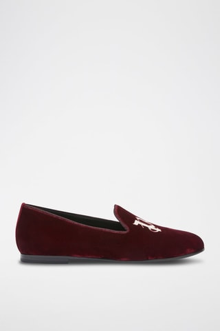 Slippers en velours - Bordeaux