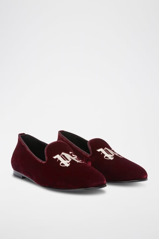 Slippers en velours - Bordeaux