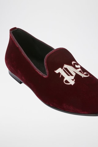 Slippers en velours - Bordeaux