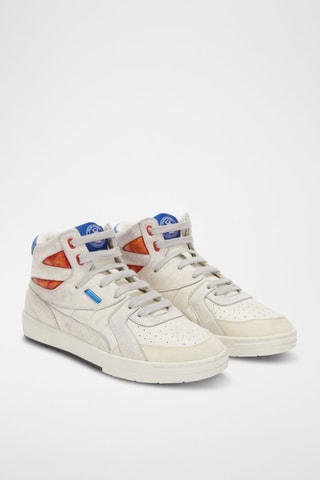 Baskets montantes en cuir - Blanc