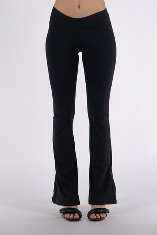 Pantalon flare - Noir et écru