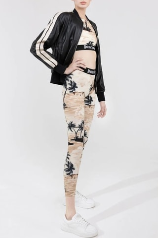 Legging taille haute - Beige et noir