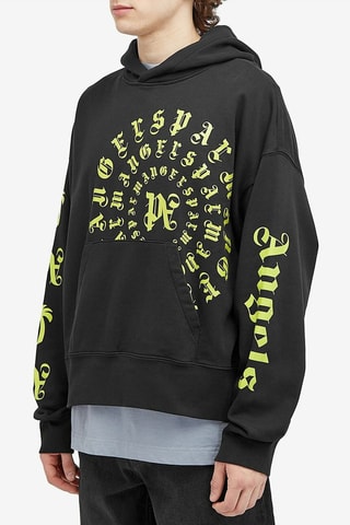 Sweater met Capuchon Loose Fit - Zwart