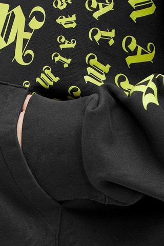 Sweater met Capuchon Loose Fit - Zwart