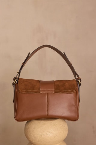 Bolso de piel - Marrón