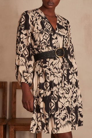 Vestido recto - Crudo