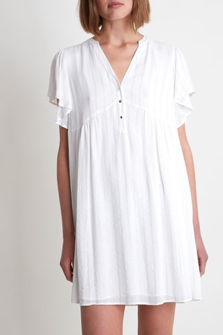 Vestido trapecio - Crudo