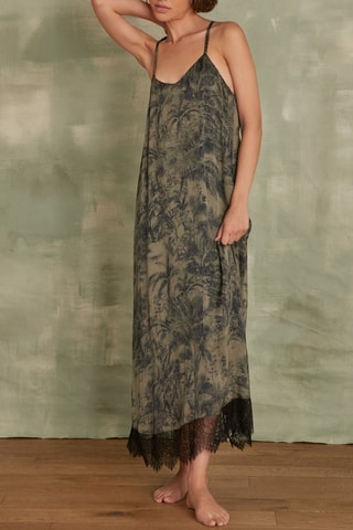 Vestido largo - Caqui