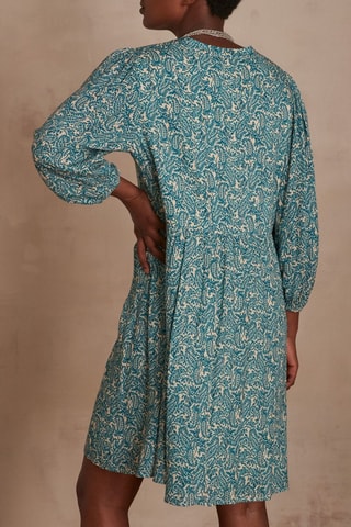 Vestido evasé - Turquesa