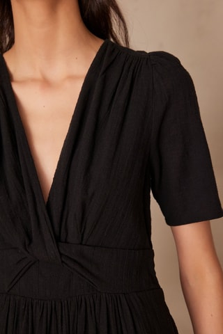 Vestido midi - Negro