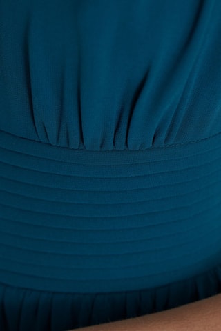 Vestido evasé - Azul pato
