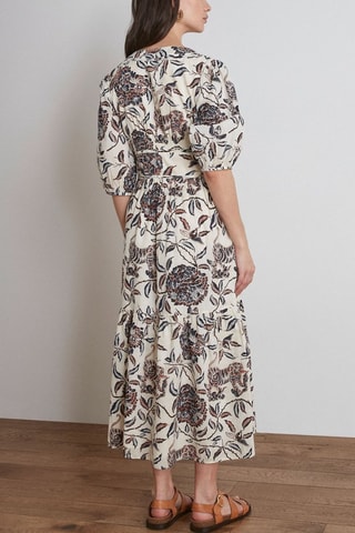 Vestido evasé - Beige