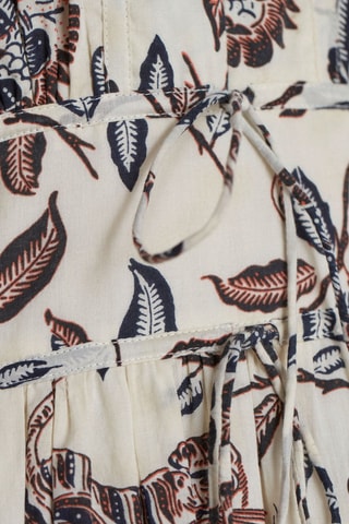 Vestido evasé - Beige