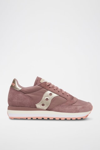 Zapatillas de piel Jazz Triple - Marrón