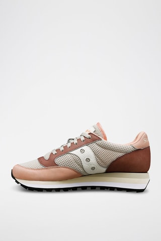Zapatillas Jazz Triple - Blanco y rosa