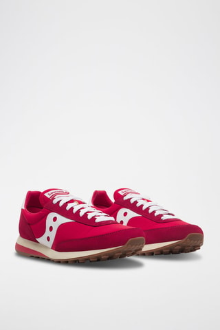 Zapatillas de nobuk Trainer 80 - Rojo y blanco