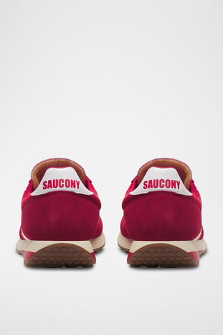 Zapatillas de nobuk Trainer 80 - Rojo y blanco