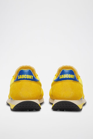 Zapatillas de piel Trainer 80 - Amarillo y azul rey