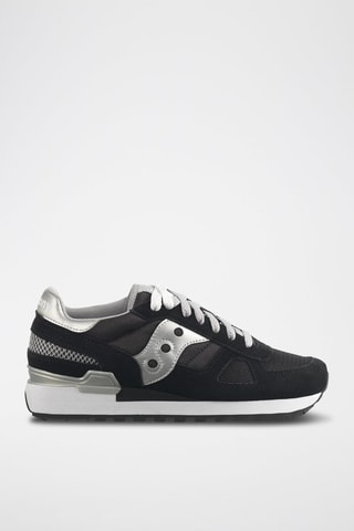 Zapatillas de nobuk Shadow Original - Negro y plateado