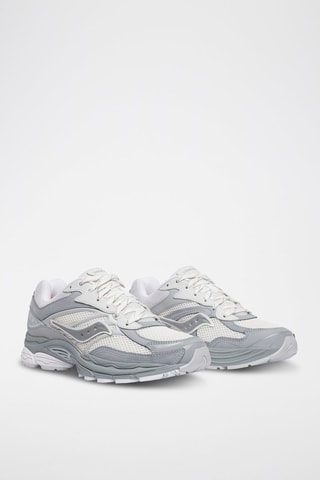 Zapatillas de piel con plataforma Progrid Omni 9 - Gris oscuro y crudo