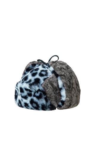 Chapka Wild Fur Trapper - Blanc et noir