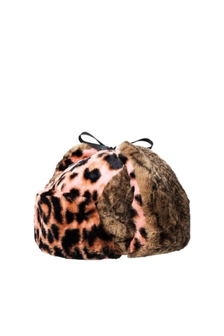 Chapka Wild Fur Trapper - Rose et marron