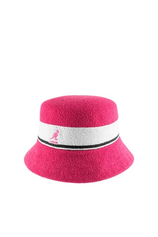 Bob Bermuda Stripe Bucket - Rose et blanc
